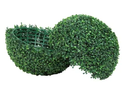 Árbol Topiario Artificial SucceBuy de 40,6 cm, Bola Topiaria Artificial, Plantas Verdes Artificiales para Decoración de Interiores y Exteriores