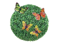 Árbol Topiario Artificial SucceBuy de 40,6 cm, Bola Topiaria Artificial, Plantas Verdes Artificiales para Decoración de Interiores y Exteriores