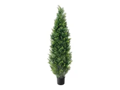 Árboles Artificiales, SucceBuy - Paquete de 2 Topiarios Artificiales de Cedro de 150 CM, Resistentes a Los Rayos UV para Decoración de Interiores y Exteriores