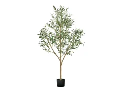 Árboles Artificiales SucceBuy Árbol Artificial de 150 cm, Planta Decorativa de PE con Maceta Negra, Tronco y Follaje Realistas, Ideal para Oficina, Salón