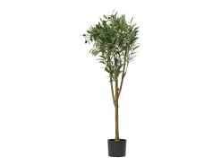 Árboles Artificiales SucceBuy Árbol Artificial de 150 cm, Planta Decorativa de PE con Maceta Negra, Tronco y Follaje Realistas, Ideal para Oficina, Salón