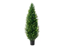 Árboles Artificiales, SucceBuy - Paquete de 2 Topiarios Artificiales de Cedro de 120 CM, Resistentes a Los Rayos UV para Decoración de Interiores y Exteriores