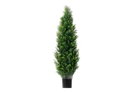Árboles Artificiales, SucceBuy - Paquete de 2 Topiarios Artificiales de Cedro de 120 CM, Resistentes a Los Rayos UV para Decoración de Interiores y Exteriores