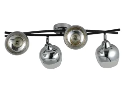 Regleta Plafon Modelo Denali Cromo 4 Focos