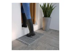 Rejilla de pie de acero galvanizado 60 x 30 cm