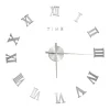 Reloj 3D de pared con diseño moderno plateado 100 cm XXL ES763204