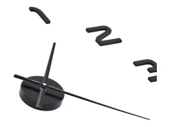 Reloj 3D de pared con diseño moderno 100 cm XXL negro ES398675