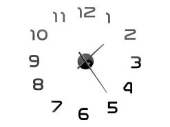 Reloj 3D de pared con diseño moderno 100 cm XXL negro ES398675