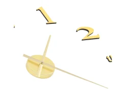 Reloj 3D de pared con diseño moderno 100 cm XXL dorado ES897079
