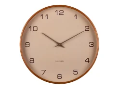 Reloj de pared Acento - Marrón arena - Ø40cm