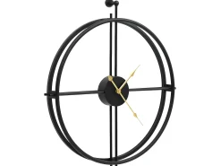 Reloj de pared de hierro negro 52 cm ES511616
