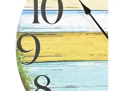 Reloj de pared de MDF multicolor 60 cm ES735100