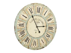 Reloj de pared de MDF multicolor 60 cm ES588843