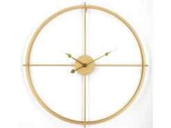 Reloj de pared de metal - D. 80 cm - Dorado - NEWPORT