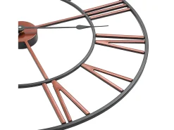 Reloj de pared de metal rojo 58 cm ES603832