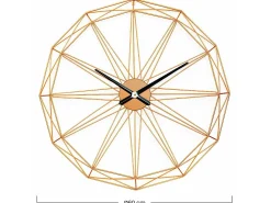 Reloj de Pared Moderno Dorado Ø80cm Thinia Home