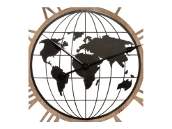Reloj de Pared para Salón Alessio, Moderno, Negro, 67 cm