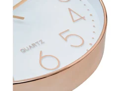 Reloj de pared redondo rosa/dorado Ø30 cm
