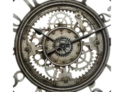 Reloj de Pared Sarkis, Diseño Elegante Gris 50 cm, Salón y Comedor