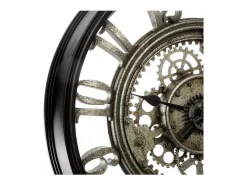 Reloj de Pared Sarkis, Diseño Elegante Gris 50 cm, Salón y Comedor