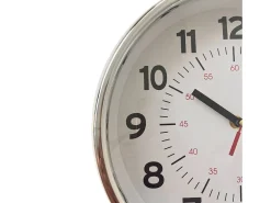 Reloj de pared Second plata/blanco Ø29 cm