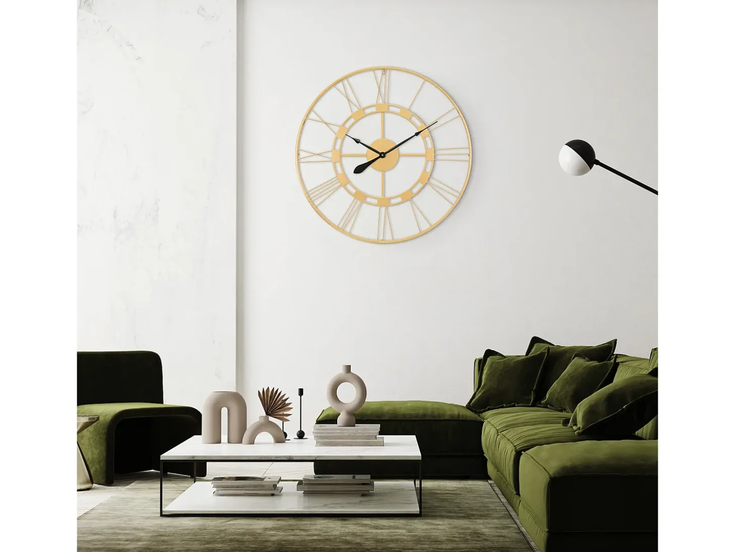 Reloj de pared Stockholm Ø85 cm WOMO-DESIGN