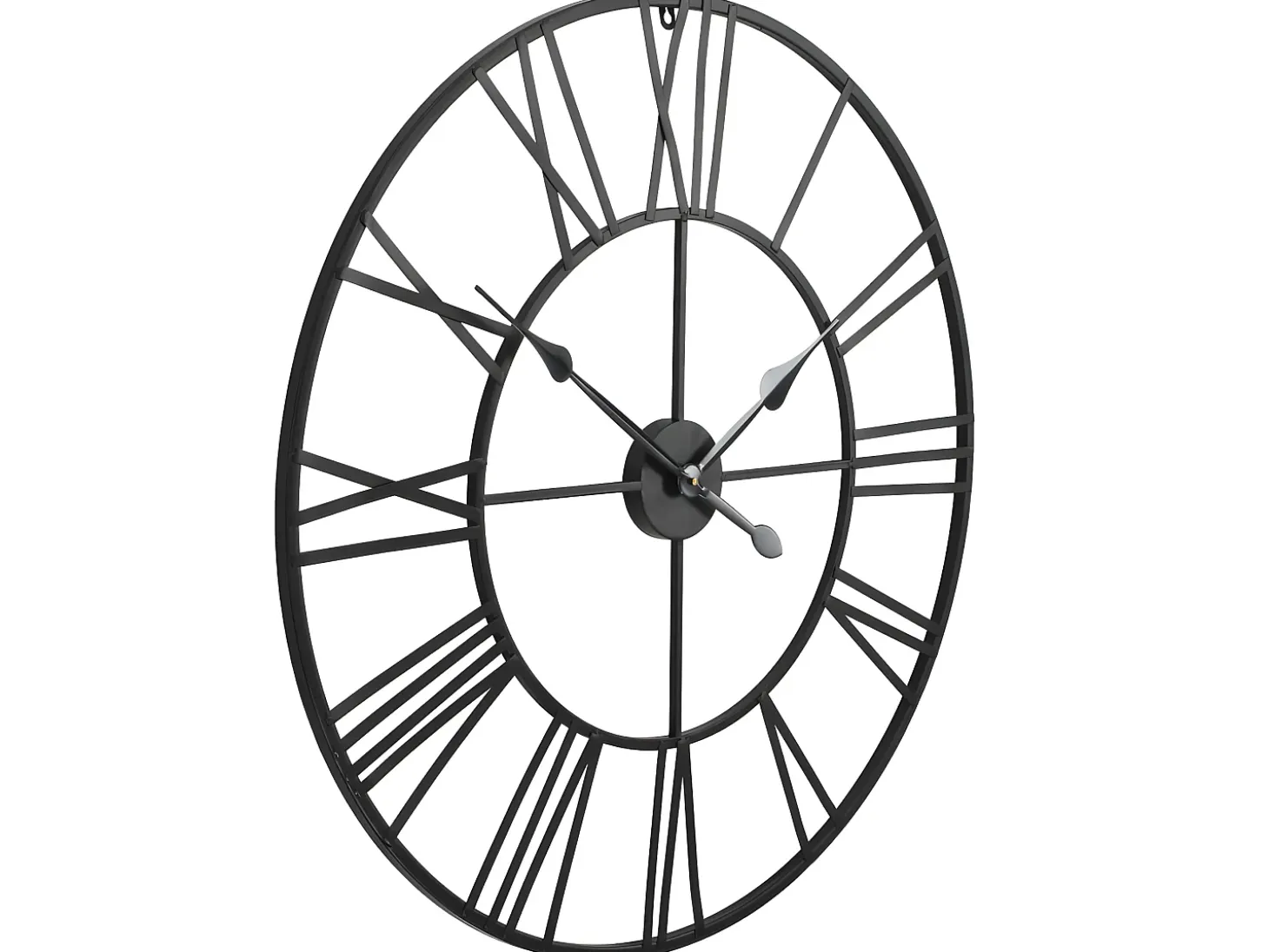 Reloj de pared vintage movimiento cuarzo metal 80 cm XXL ES400434