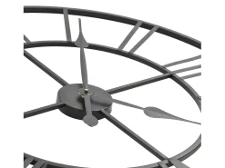 Reloj de pared vintage movimiento cuarzo metal 80 cm XXL ES400434