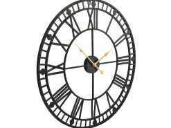Reloj de pared vintage movimiento cuarzo metal 60 cm XXL ES885500