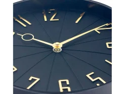 Reloj de Pared Vintage Negro/Dorado Ø27.3 cm Thinia Home