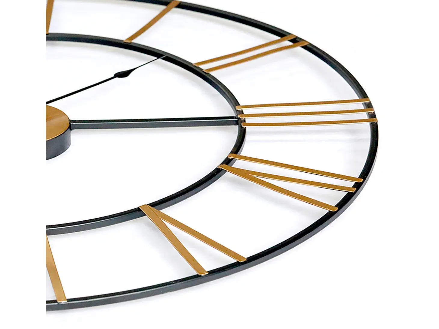 Reloj de Pared Vintage Negro/Bronce Ø60cm Thinia Home