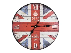 Reloj vintage de pared con flores UK 30 cm ES791813
