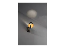 Reverse - Aplique LED de pared para dormitorio de metal, 6 W, 3000 K, 480 lm, regulable, luz en el difusor - Perenz - Negro