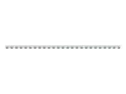 Riel de cortina acero inoxidable plateado 1 m ES325386