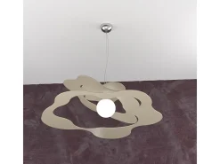 Ripples Sospensione D.70 Cm. 1 Luce Sabbia