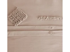 Ropa de cama de algodón de 2 plazas rosa