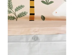 Ropa de cama de algodón reversible estampado unicornio/bailarina, 1