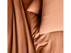 Ropa de cama de gasa de algodón terracota