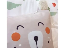 Ropa de cama de microfibra reversible impreso bosque de otoño, 1 plaza
