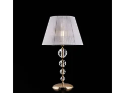 Ruben Lume en hierro dorado y cristal 1 luz con pantalla H.61 Ø35 BL267-LM-OR