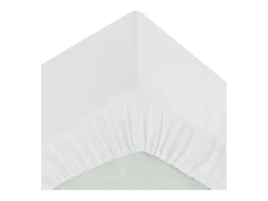 Sabana bajera algodón blanco 90x190cm