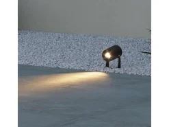 Sair XL - Foco LED redondo de 20 W IP65 Corten 2200K - Luz de jardín para plantas o setos h38cm - Beneito faure