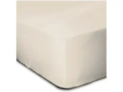 Sábana Ajustable 100% Algodón 180x200 + Profundidad 35 cm Beige Claro