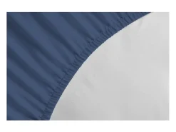 Sábana ajustable 140 x 190 + 25 cm 100% algodón - Azul
