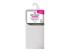 Sábana Ajustable de Microfibra "Oscar" 140x190cm Blanco Suavidad y Confort Ultracómodo - Certificado Oeko-Tex