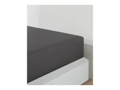 Sábana bajera jersey algodón-Antracita
