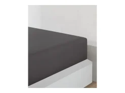 Sábana bajera jersey algodón-Antracita