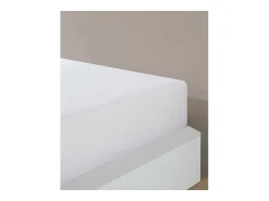 Sábana bajera jersey algodón-Blanco