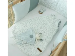 Sábana Bajera Jersey Estampado Naturaleza 100% Algodón OEKO-TEX® - Blanco - 60 x 120 cm