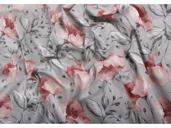 Sábana bajera satén de algodón "Floral"